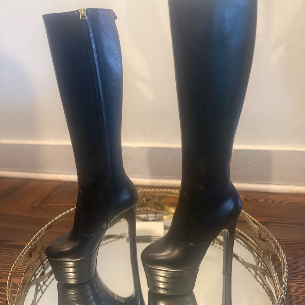 Gucci Black Knee-High Boots - Picture 11 of 16